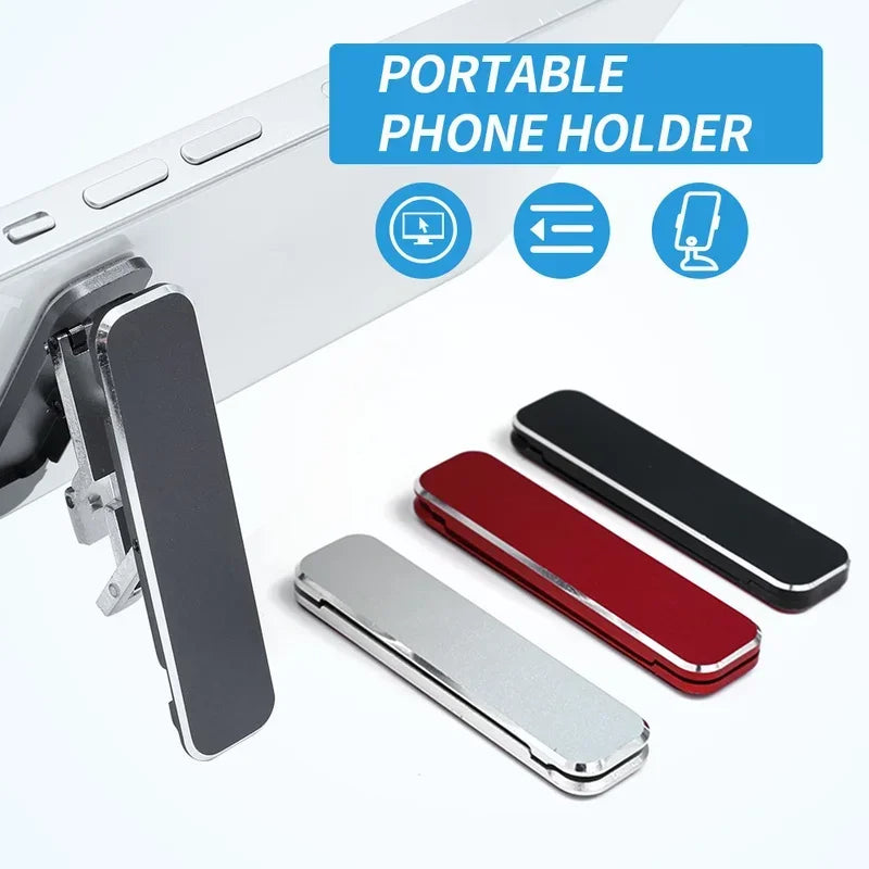 Mini Backstick Folding Mobile Phone Holder, Folding mobile phone stand, Compact smartphone holder