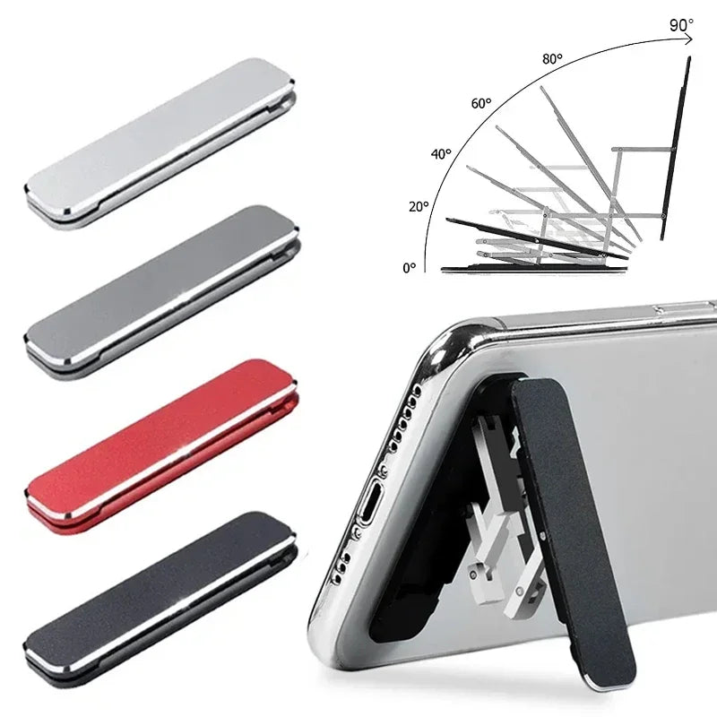 Mini Backstick Folding Mobile Phone Holder, Folding mobile phone stand, Compact smartphone holder